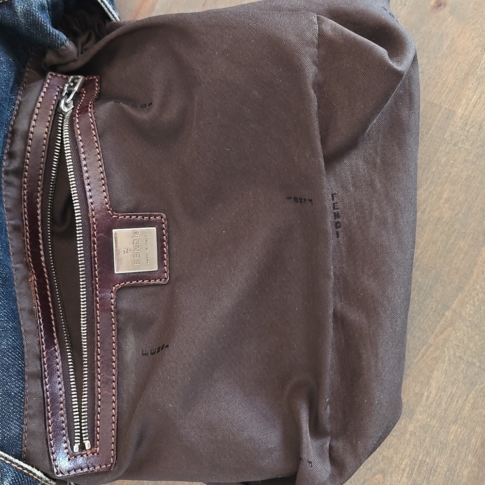Auth Fendi Denim Mama Baguette - Picture 13 of 16